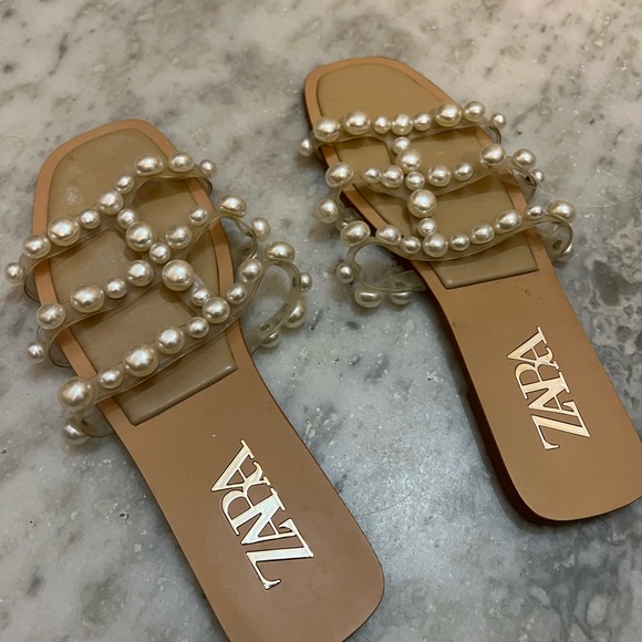 Zara beaded flats, size 40 - Picture 3 of 5